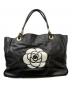CHANEL（シャネル）の古着「カメリアロゴトートバッグ」｜ブラック