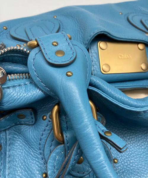 Chloe（クロエ）Chloe (クロエ) Medium Paddington ブルーの古着・服飾アイテム