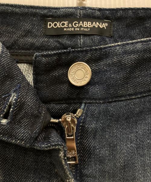 DOLCE & GABBANA（ドルチェ＆ガッバーナ）DOLCE & GABBANA (ドルチェ＆ガッバーナ) ダメージデニムパンツ インディゴ サイズ:36の古着・服飾アイテム