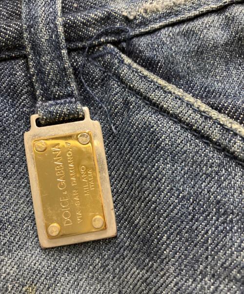 DOLCE & GABBANA（ドルチェ＆ガッバーナ）DOLCE & GABBANA (ドルチェ＆ガッバーナ) ダメージデニムパンツ インディゴ サイズ:36の古着・服飾アイテム