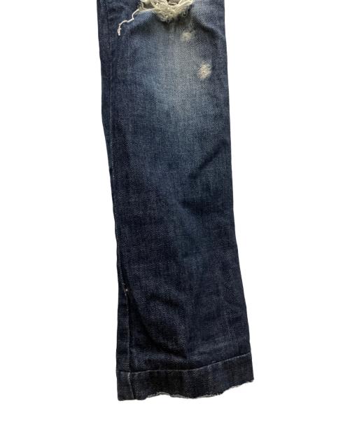 DOLCE & GABBANA（ドルチェ＆ガッバーナ）DOLCE & GABBANA (ドルチェ＆ガッバーナ) ダメージデニムパンツ インディゴ サイズ:36の古着・服飾アイテム