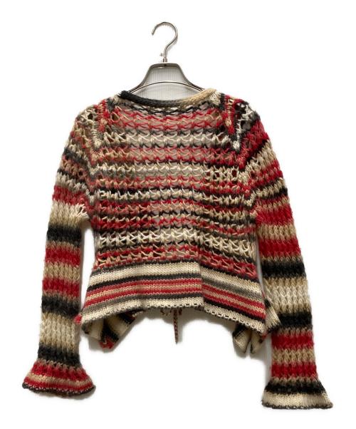 PERVERZE（パーバーズ）PERVERZE (パーバーズ) Face Hand Knit Cardigan マルチカラー サイズ:FREEの古着・服飾アイテム