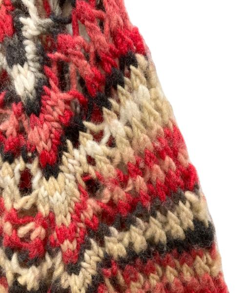 PERVERZE（パーバーズ）PERVERZE (パーバーズ) Face Hand Knit Cardigan マルチカラー サイズ:FREEの古着・服飾アイテム