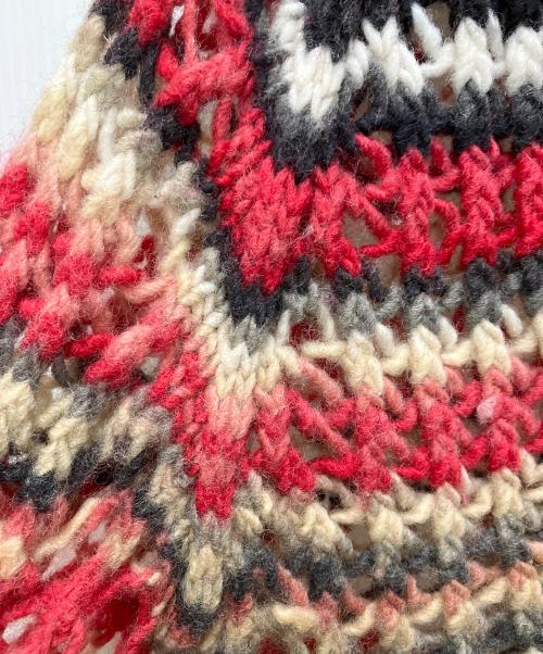 PERVERZE（パーバーズ）PERVERZE (パーバーズ) Face Hand Knit Cardigan マルチカラー サイズ:FREEの古着・服飾アイテム