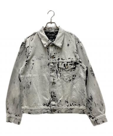 中古・古着通販】ensou (エンソウ) Erased Jean Jacket-Bleached