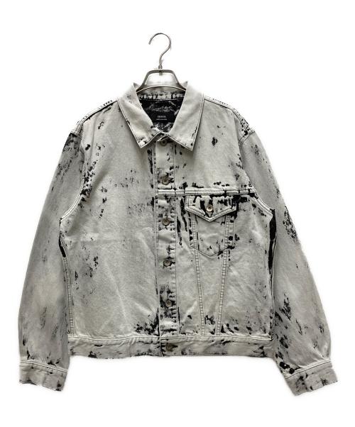 ensou（エンソウ）ensou (エンソウ) Erased Jean Jacket-Bleached ホワイト サイズ:Lの古着・服飾アイテム