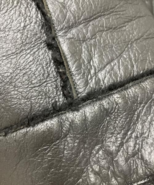 DOLCE & GABBANA（ドルチェ＆ガッバーナ）DOLCE & GABBANA (ドルチェ＆ガッバーナ) ラムスキンボアジャケット ブラック サイズ:36の古着・服飾アイテム