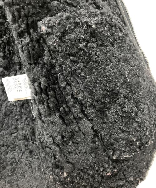DOLCE & GABBANA（ドルチェ＆ガッバーナ）DOLCE & GABBANA (ドルチェ＆ガッバーナ) ラムスキンボアジャケット ブラック サイズ:36の古着・服飾アイテム