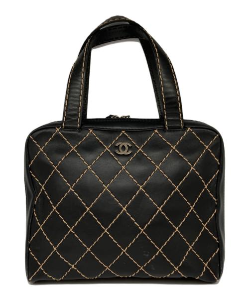 CHANEL（シャネル）CHANEL (シャネル) ワイルドステッチ ハンドバッグ ブラックの古着・服飾アイテム