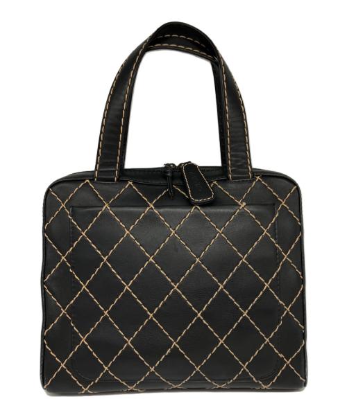 CHANEL（シャネル）CHANEL (シャネル) ワイルドステッチ ハンドバッグ ブラックの古着・服飾アイテム