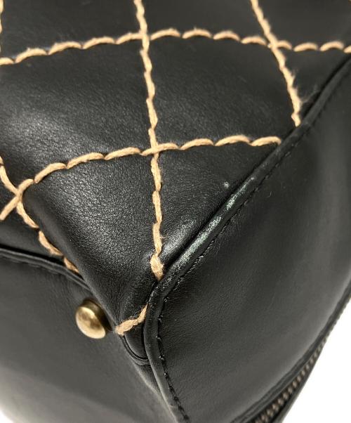 CHANEL（シャネル）CHANEL (シャネル) ワイルドステッチ ハンドバッグ ブラックの古着・服飾アイテム