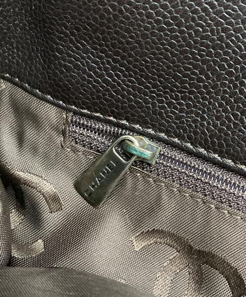 CHANEL（シャネル）CHANEL (シャネル) ココマーク ターンロック キャビアスキン 2WAYトートバッグ ブラウンの古着・服飾アイテム