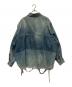Jieda (ジエダ) 23AW 2TONE DAMAGE OVER DENIM SHIRT ブルー サイズ:1：13000円