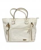 Chloeクロエ）の古着「ECLIPSE PANDORA TOTE BAG」｜ホワイト