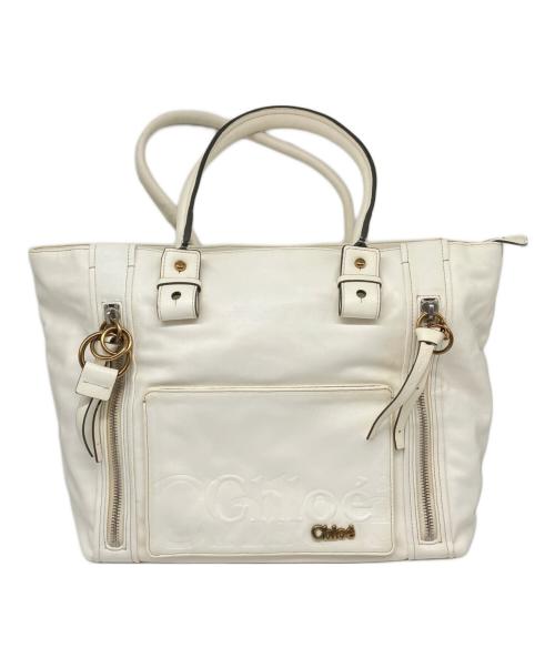 Chloe（クロエ）Chloe (クロエ) ECLIPSE PANDORA TOTE BAG ホワイトの古着・服飾アイテム
