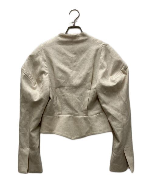 YOHEI OHNO（ヨウヘイオオノ）YOHEI OHNO (ヨウヘイオオノ) Tel Aviv Short Jacket ベージュ サイズ:36の古着・服飾アイテム