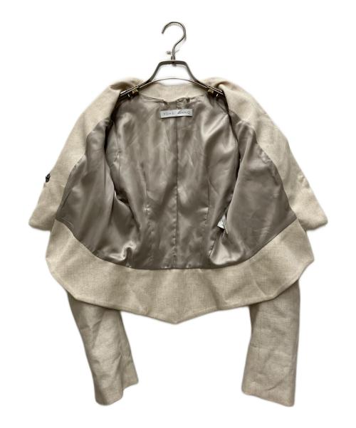 YOHEI OHNO（ヨウヘイオオノ）YOHEI OHNO (ヨウヘイオオノ) Tel Aviv Short Jacket ベージュ サイズ:36の古着・服飾アイテム