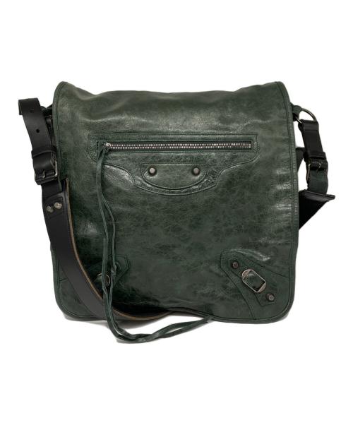 BALENCIAGA（バレンシアガ）BALENCIAGA (バレンシアガ) ザ・メンズバサス ショルダーバッグ グリーンの古着・服飾アイテム
