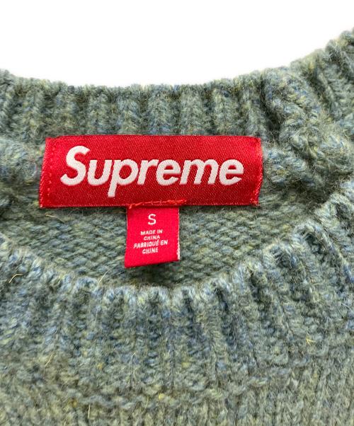 SUPREME（シュプリーム）SUPREME (シュプリーム) 24FW Flocked Logo Sweater グリーン サイズ:Sの古着・服飾アイテム
