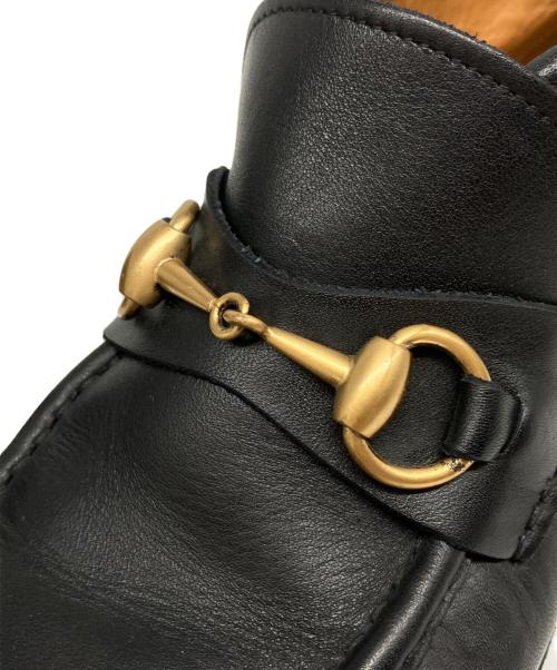 GUCCI（グッチ）GUCCI (グッチ) ホースビッモカシンブーツ ブラック サイズ:5 1/2の古着・服飾アイテム