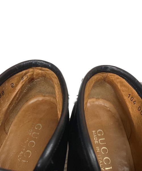 GUCCI（グッチ）GUCCI (グッチ) ホースビッモカシンブーツ ブラック サイズ:5 1/2の古着・服飾アイテム