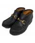 GUCCI（グッチ）の古着「ホースビッモカシンブーツ」｜ブラック