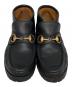GUCCI (グッチ) ホースビッモカシンブーツ ブラック サイズ:5 1/2：14000円