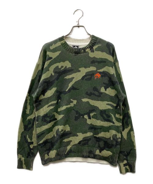 ANTIMID（アンチミッド）ANTIMID (アンチミッド) GRAPHIC KNIT グリーン サイズ:Mの古着・服飾アイテム
