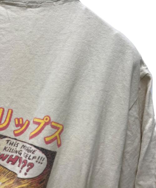 FRUIT OF THE LOOM（フルーツオブザルーム）FRUIT OF THE LOOM (フルーツオブザルーム) The Flaming Lips (ザ フラミング リップス) 00’S Yoshimi Battles the Pink Robots プリントTEE アイボリー サイズ:Mの古着・服飾アイテム