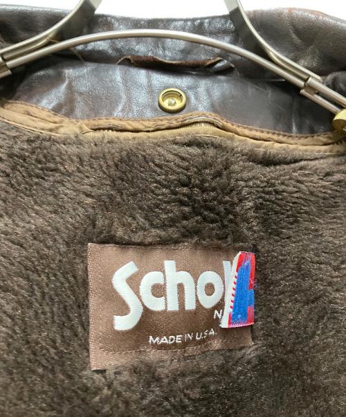Schott（ショット）Schott (ショット) A-2 フライトジャケット ブラウン サイズ:40の古着・服飾アイテム