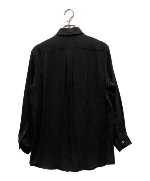HERMES（エルメス）HERMES (エルメス) シルクシャツ ブラック サイズ:38の古着・服飾アイテム