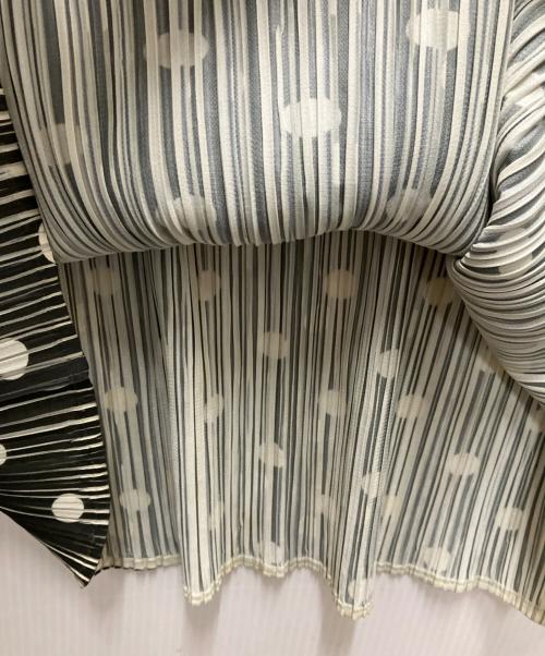 PLEATS PLEASE（プリーツプリーズ）PLEATS PLEASE (プリーツプリーズ) ドットプリーツノースリーブワンピース グリーン サイズ:3の古着・服飾アイテム