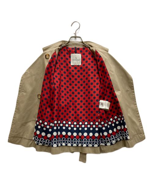 MONCLER（モンクレール）MONCLER (モンクレール) 水玉ショートトレンチコート ベージュの古着・服飾アイテム