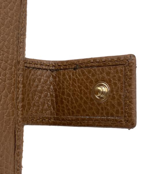 GUCCI（グッチ）GUCCI (グッチ) GG二つ折り財布 ブラウンの古着・服飾アイテム