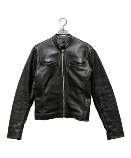 VANSON（バンソン）VANSON (バンソン) シングルライダースジャケット ブラック サイズ:34の古着・服飾アイテム