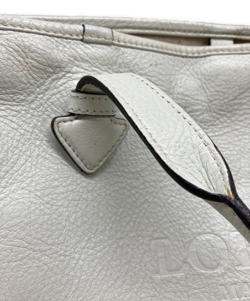 LOEWE（ロエベ）LOEWE (ロエベ) ヘリテージトートバッグ ホワイトの古着・服飾アイテム