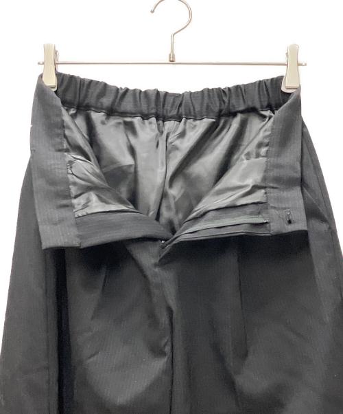 ILEAN（アイリーン）ILEAN (アイリーン) WIDE STRAIGHT BUGGY WOOL SLACKS ブラック サイズ:2の古着・服飾アイテム