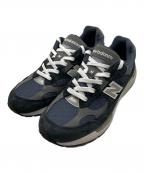 NEW BALANCEニューバランス）の古着「992 ローカットスニーカー」｜ネイビー