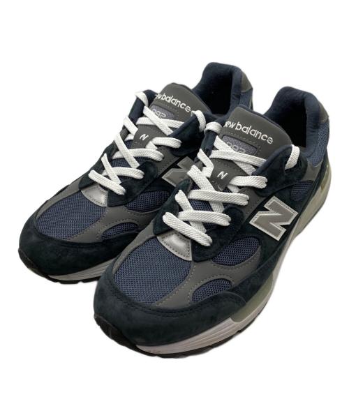 NEW BALANCE（ニューバランス）NEW BALANCE (ニューバランス) 992 ローカットスニーカー ネイビー サイズ:US 9 1/2の古着・服飾アイテム