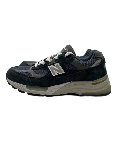 NEW BALANCE（ニューバランス）NEW BALANCE (ニューバランス) 992 ローカットスニーカー ネイビー サイズ:US 9 1/2の古着・服飾アイテム