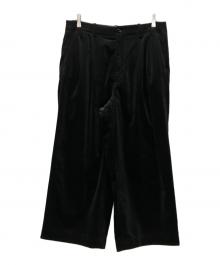 Graphpaper（グラフペーパー）の古着「Suvin Corduroy Wide Straight Trousers」｜ブラック