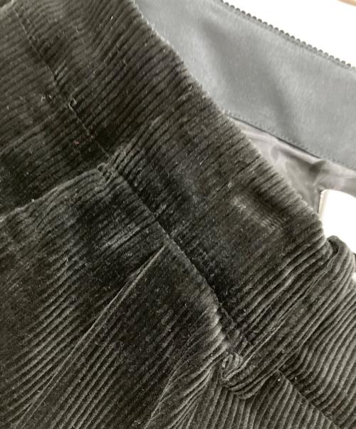 Graphpaper（グラフペーパー）Graphpaper (グラフペーパー) Suvin Corduroy Wide Straight Trousers ブラック サイズ:2の古着・服飾アイテム
