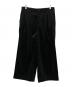 Graphpaper（グラフペーパー）の古着「Suvin Corduroy Wide Straight Trousers」｜ブラック