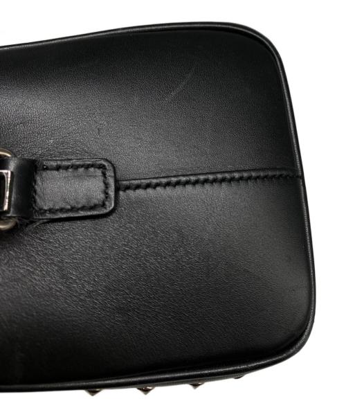 Saint Laurent Paris（サンローランパリ）Saint Laurent Paris (サンローランパリ) ベイビーダッフル スタッズバッグ ブラックの古着・服飾アイテム