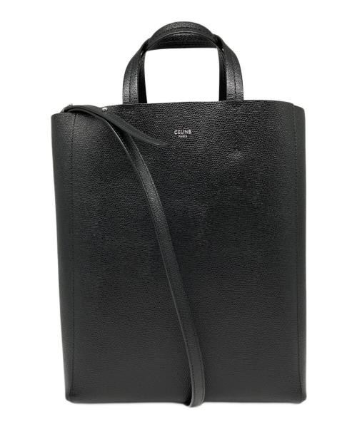 CELINE（セリーヌ）CELINE (セリーヌ) 2WAYトートバッグ/バーティカルカバスモール ブラックの古着・服飾アイテム