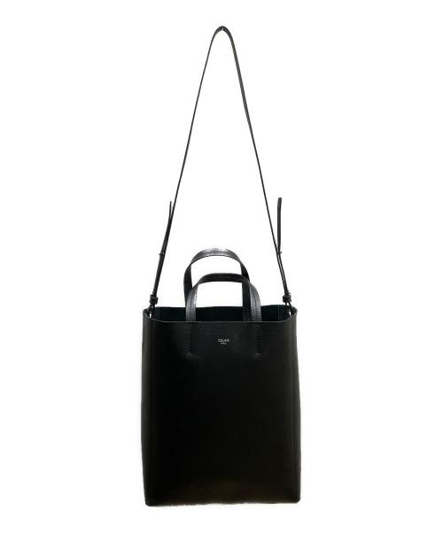 CELINE（セリーヌ）CELINE (セリーヌ) 2WAYトートバッグ/バーティカルカバスモール ブラックの古着・服飾アイテム