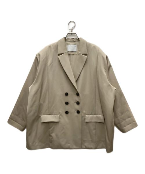 RIM.ARK（リムアーク）RIM.ARK (リムアーク) Big w-breasted JK ベージュ サイズ:FREEの古着・服飾アイテム