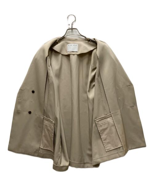 RIM.ARK（リムアーク）RIM.ARK (リムアーク) Big w-breasted JK ベージュ サイズ:FREEの古着・服飾アイテム