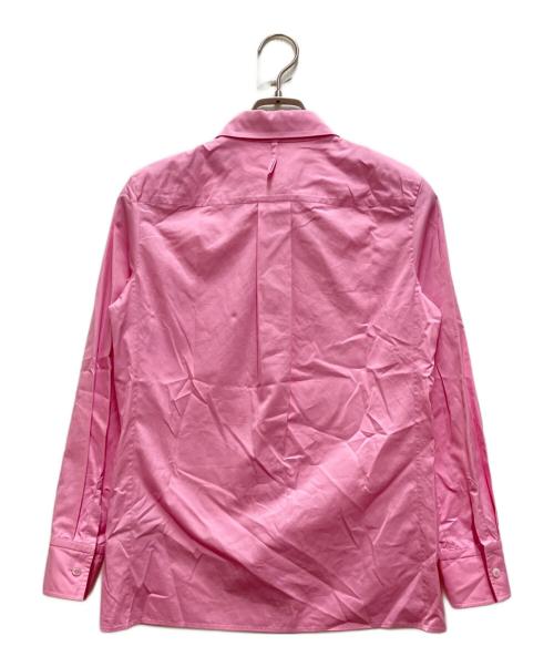 HERMES（エルメス）HERMES (エルメス) 比翼長袖シャツ ピンク サイズ:34の古着・服飾アイテム