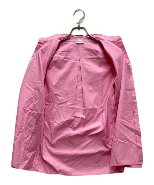 HERMES（エルメス）HERMES (エルメス) 比翼長袖シャツ ピンク サイズ:34の古着・服飾アイテム